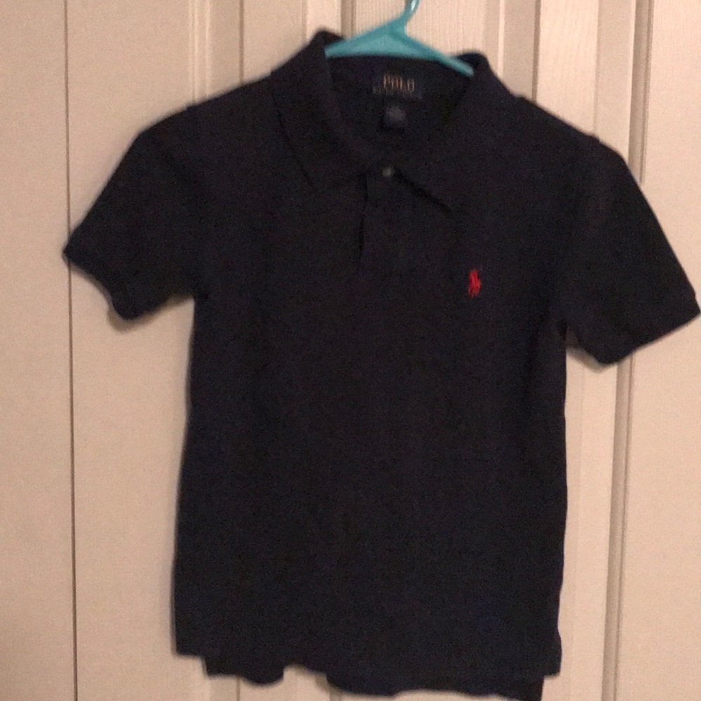 Boys navy polo